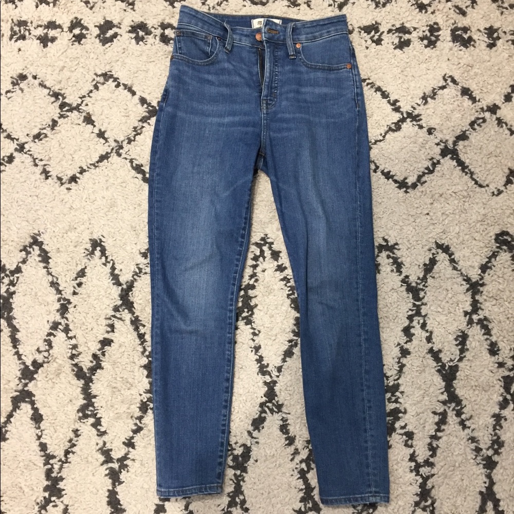 Madewell Curve Love Skinny High Rose Jeans